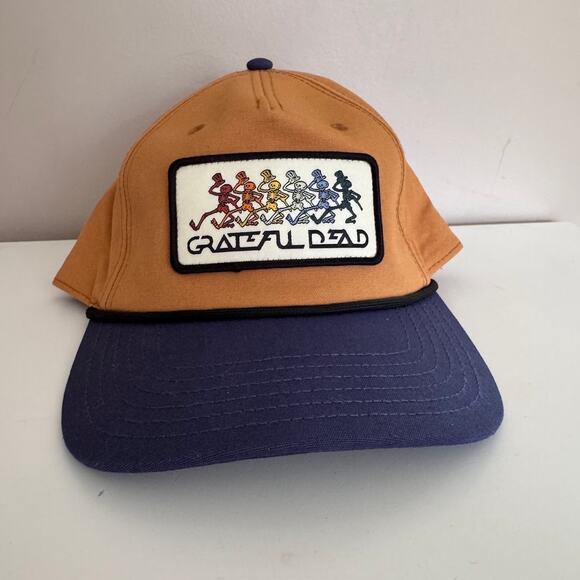 Grateful Dead Dancing Skeletons Patch Adjustable Snapback Hat - Picture 10 of 10